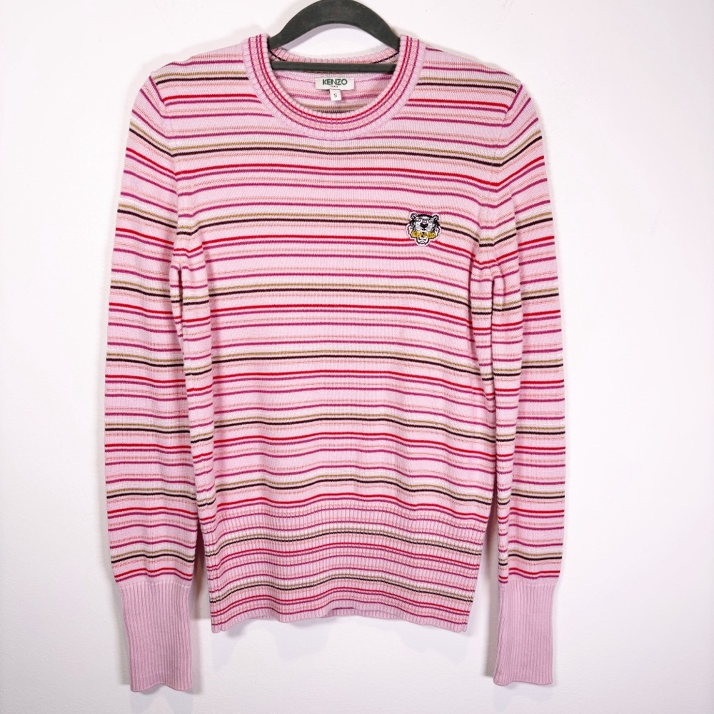 Kenzo Pink Striped Sweater